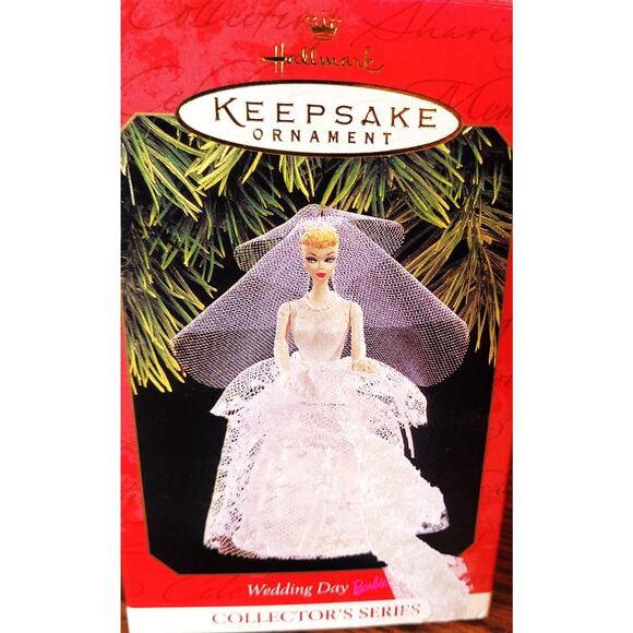 1997 Barbie Wedding Day Keepsake Ornament 4th in the Collectors Series - Picture 1 of 6